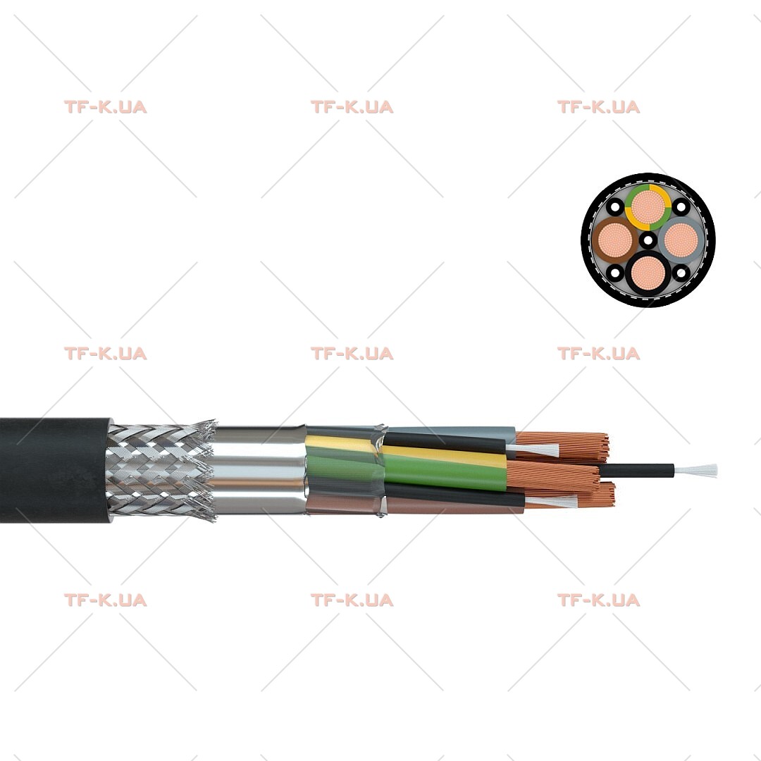 Кабель 2XSL(St)CHv-JB 4X16 0.6/1 kV BK burial