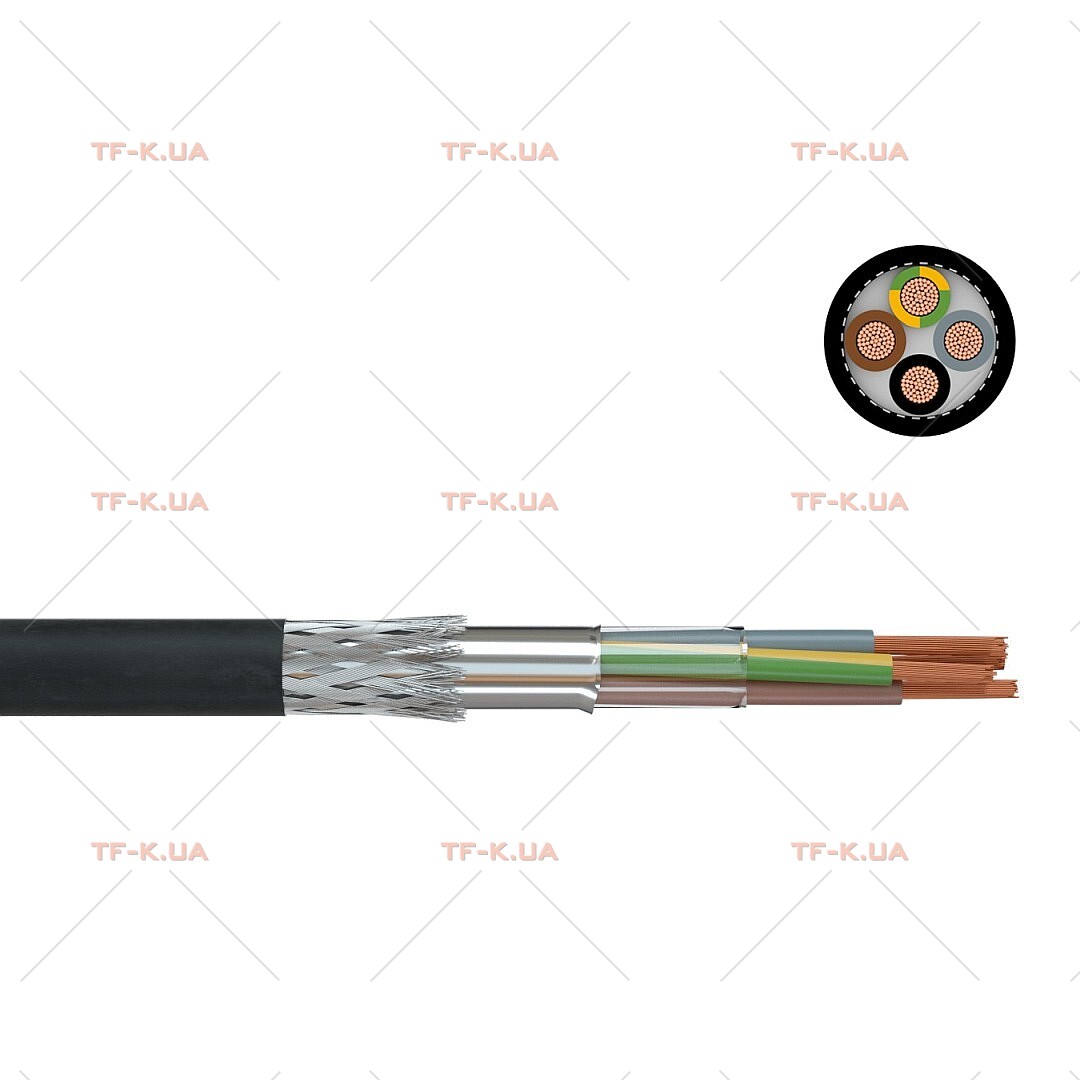Кабель 2YSL(St)CYv-JB 4X10 0.6/1 kV BK