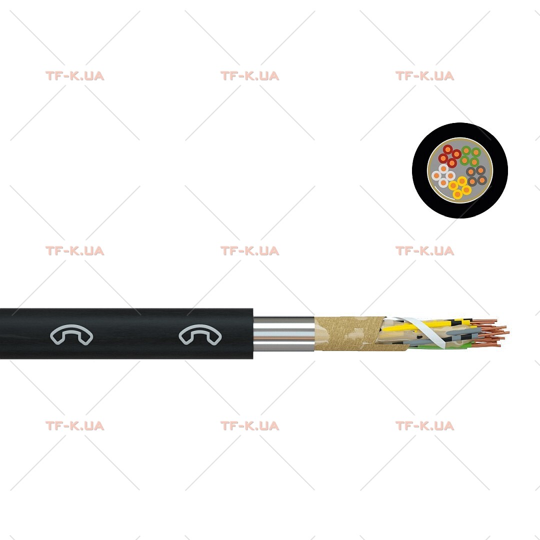 Кабель A-02YSF(L)2Y 50X2X0.8 St III Bd BK