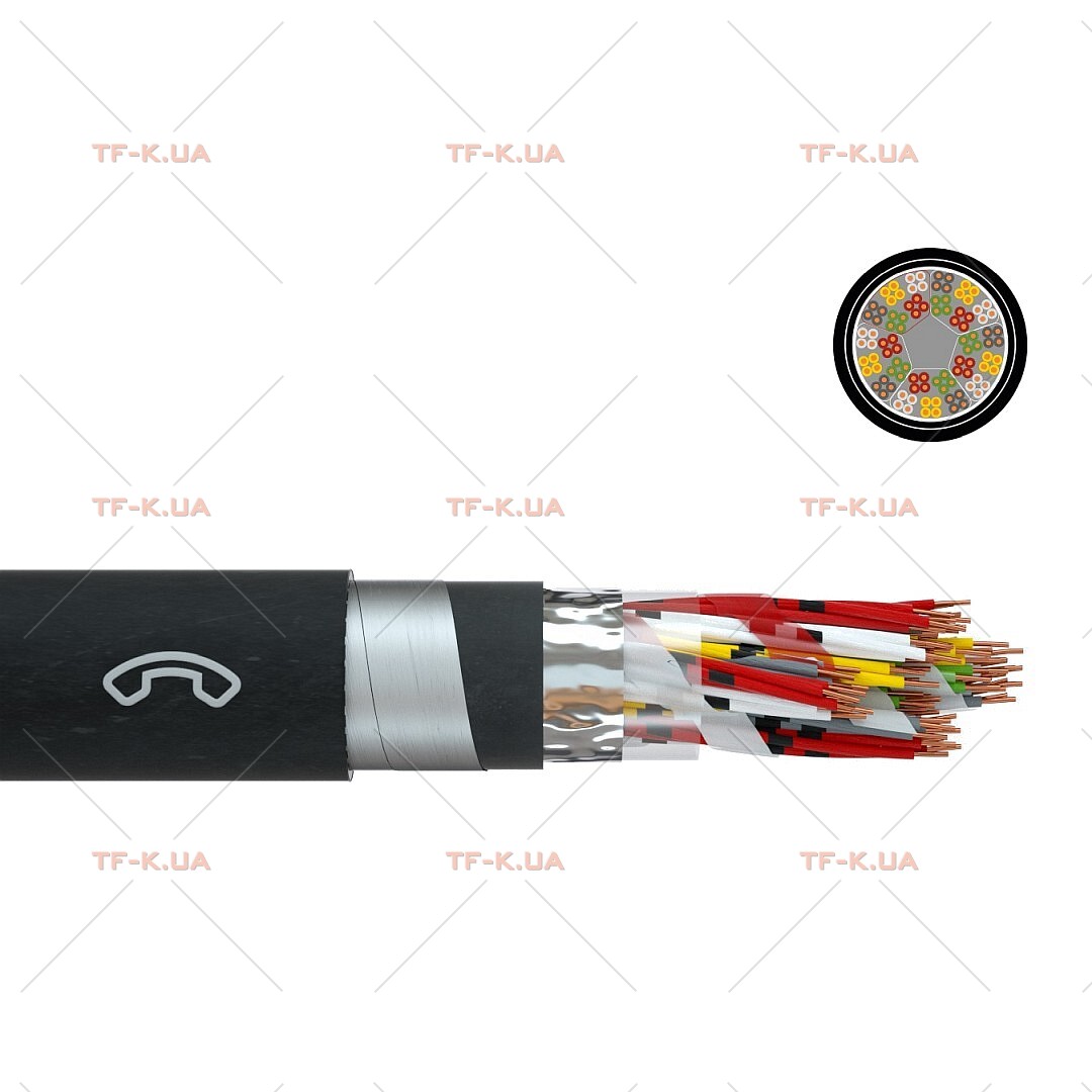 Кабель A-2YF(L)2YB2Y 50X2X0.8 BK