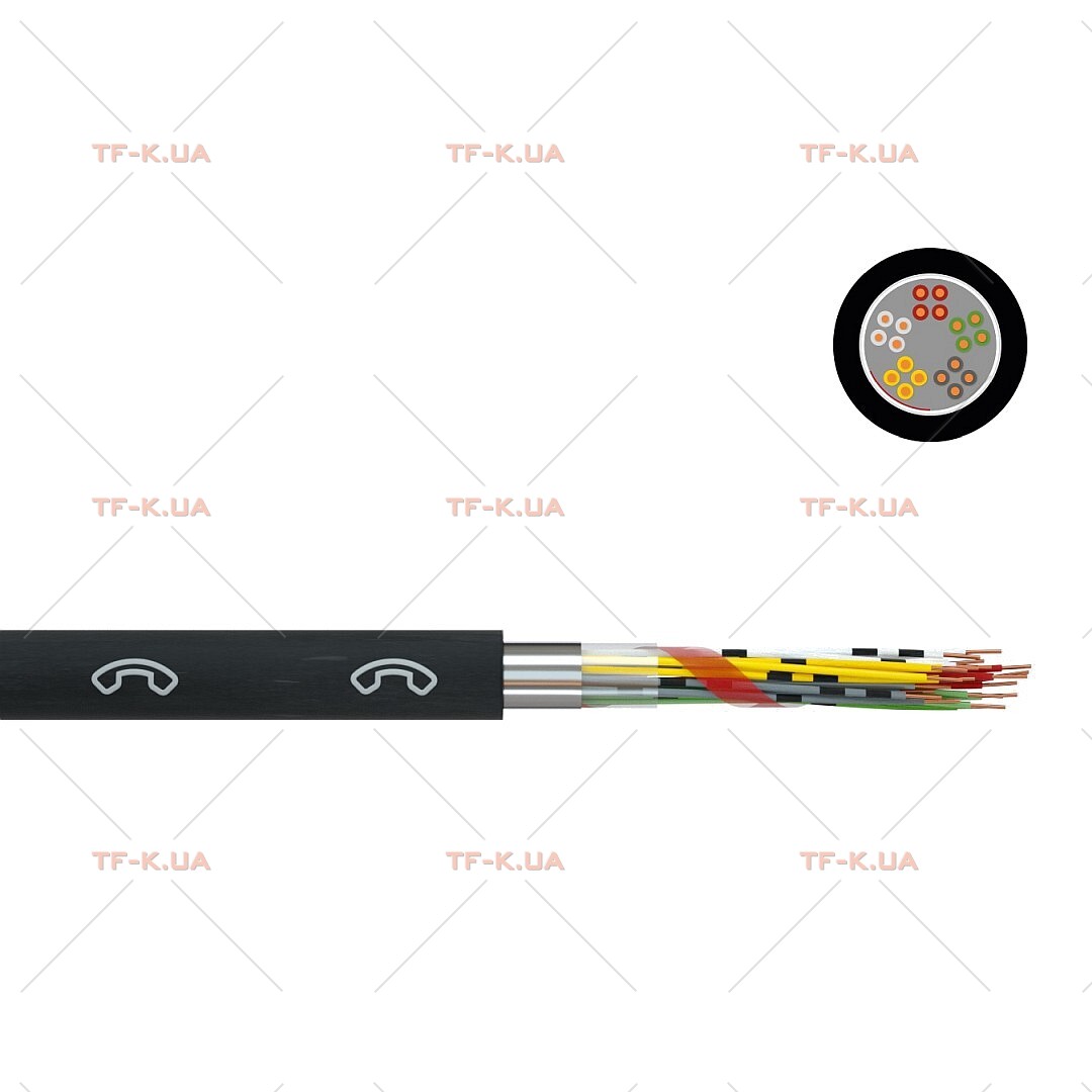 Кабель A-2Y(L)2Y 40X2X0.6 BK