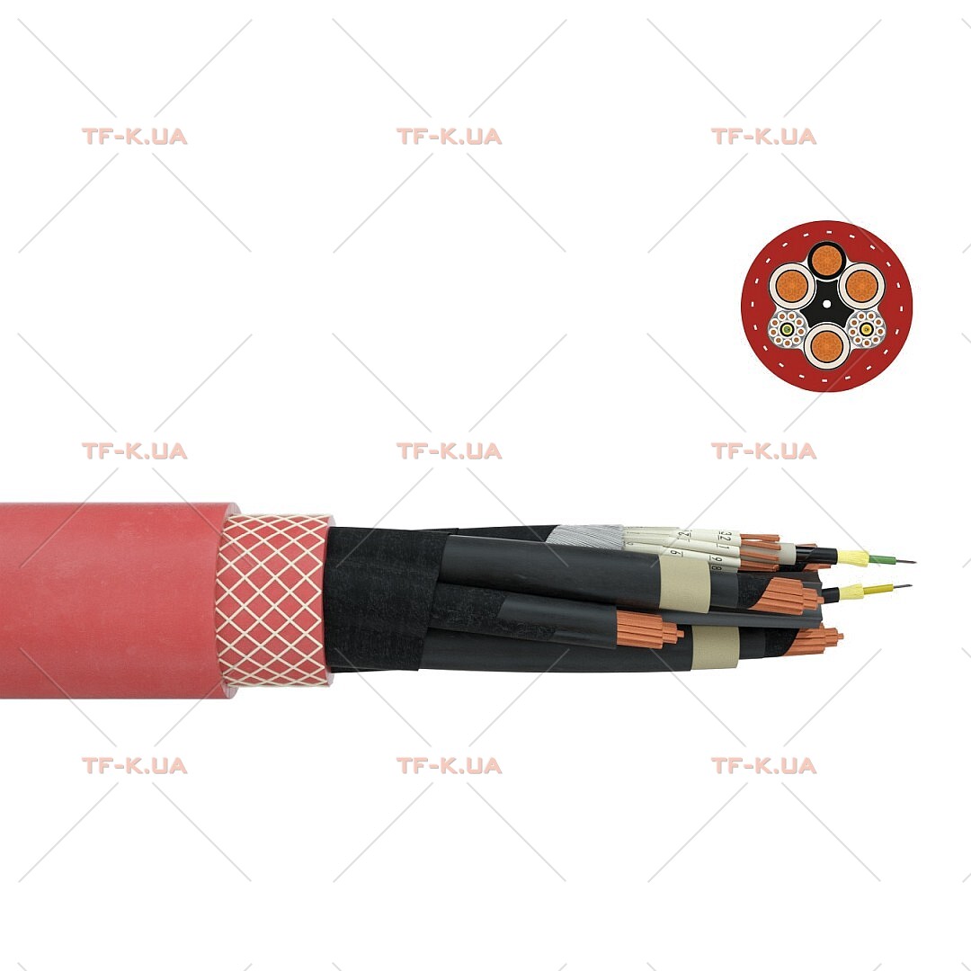 Кабель (N)TSCGEWOEU-SR FO 3x35 + 1x25 + 2x(6x2.5)C + 12G62.5/125 6/10 kV RD