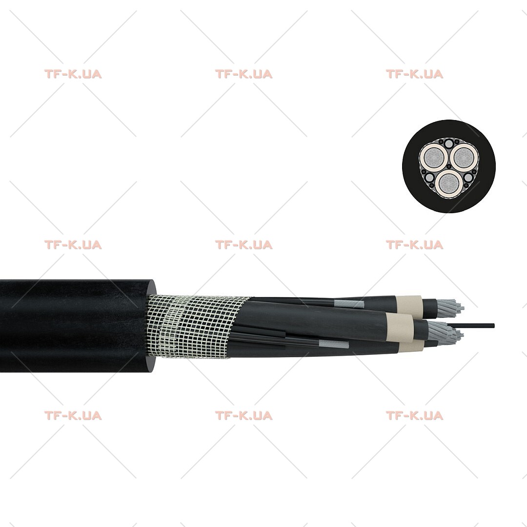 Кабель (N)TSCGEWOEU-TR 3X150 + 3X70/3 6/10 kV BK