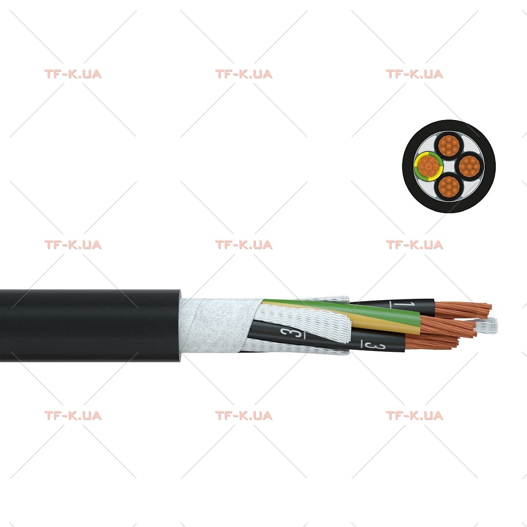 Кабель Faber EFK 600 P UL/CSA 4G6 600V BK