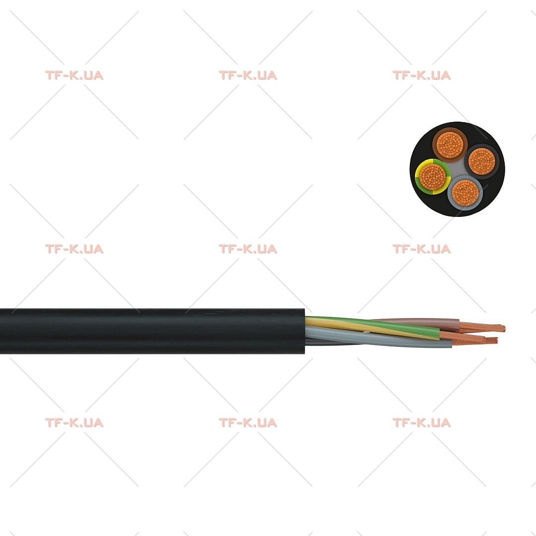 Кабель H03VV-F 2X0.75 BK