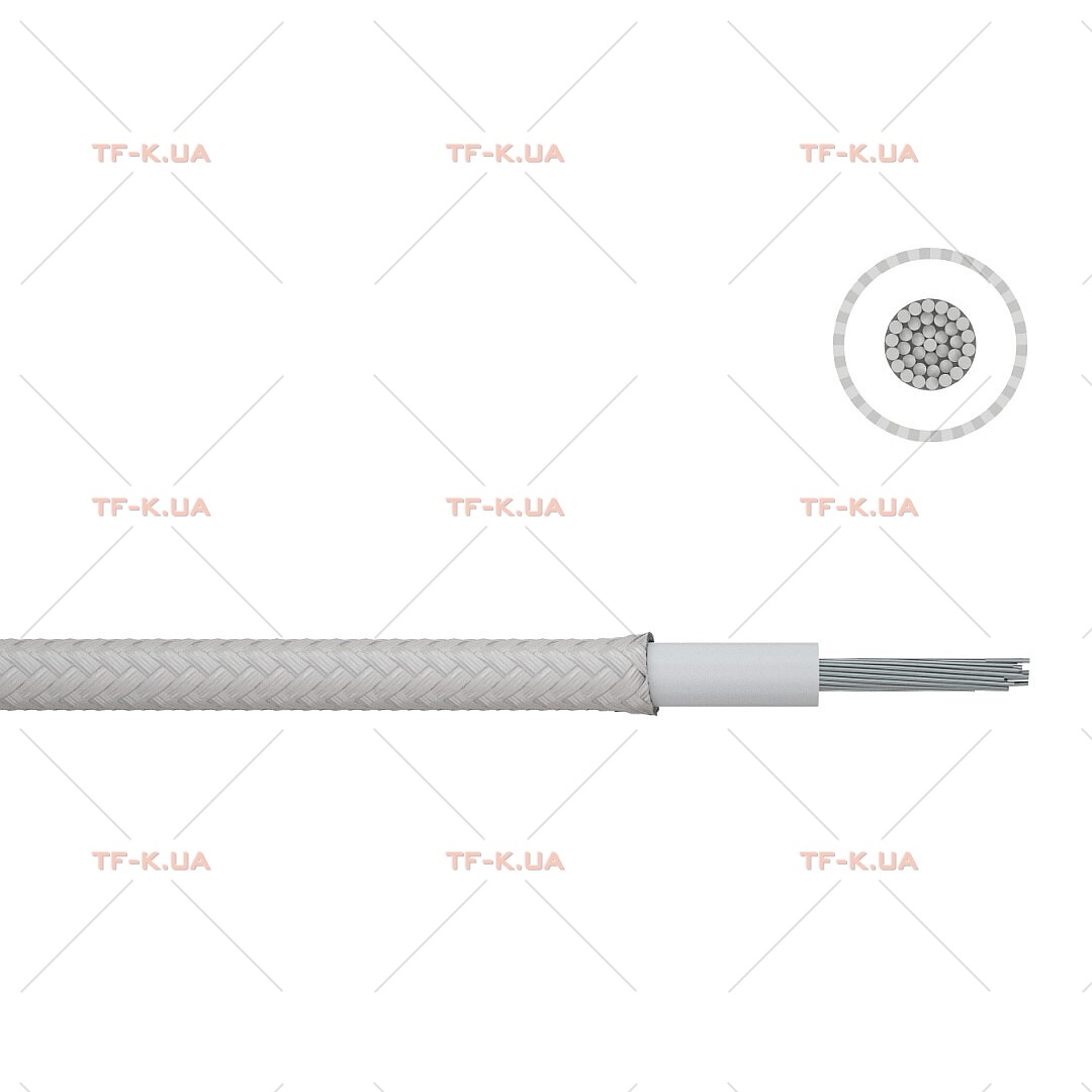 Кабель H05SJ-K 1X0.75 BK silicone/glass silk