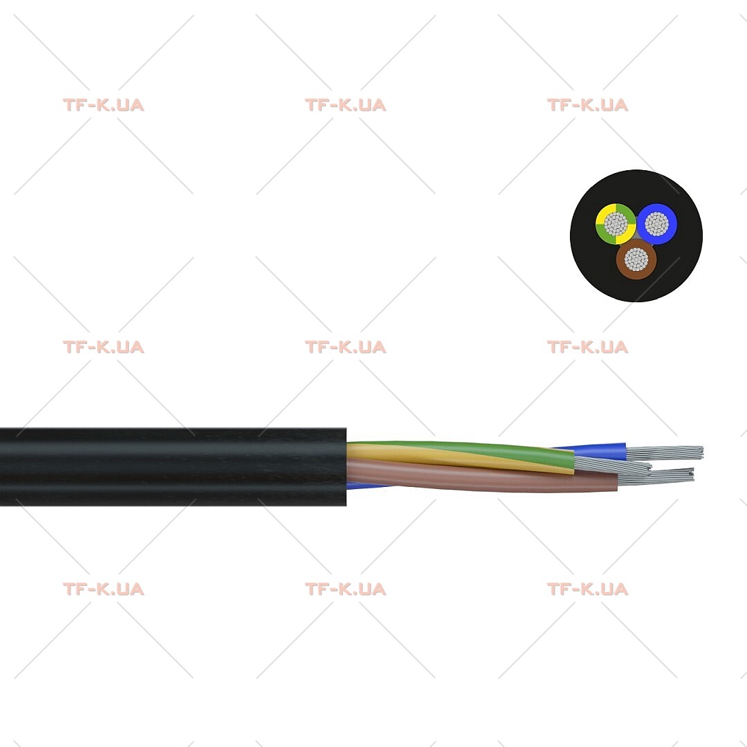 Кабель H05SS-F 2X0.75 EWKF BK