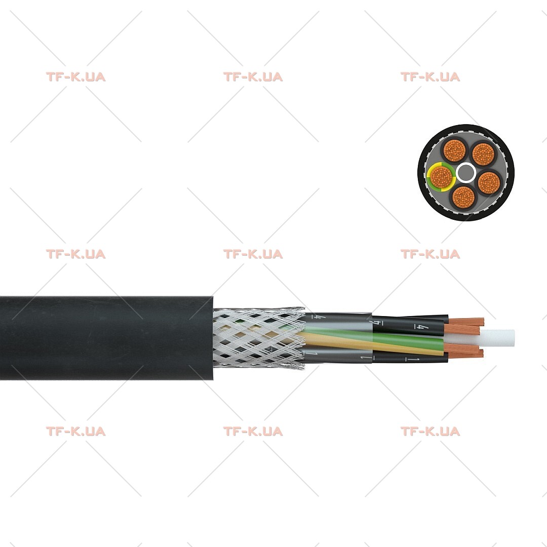Кабель HSLCH-JZ 600 12X1.5 0.6/1 kV BK