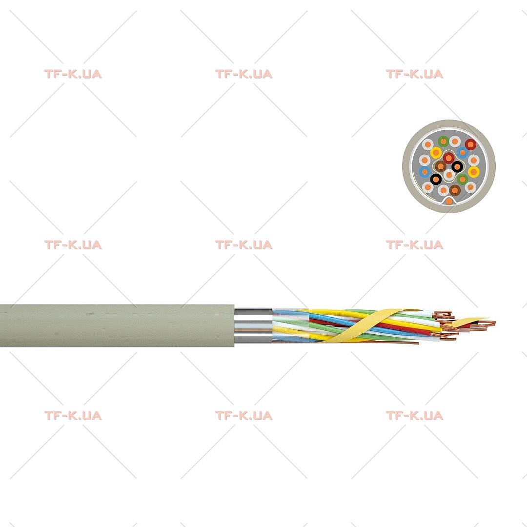 Кабель J-Y(St)Y 100X2X0.6 GY