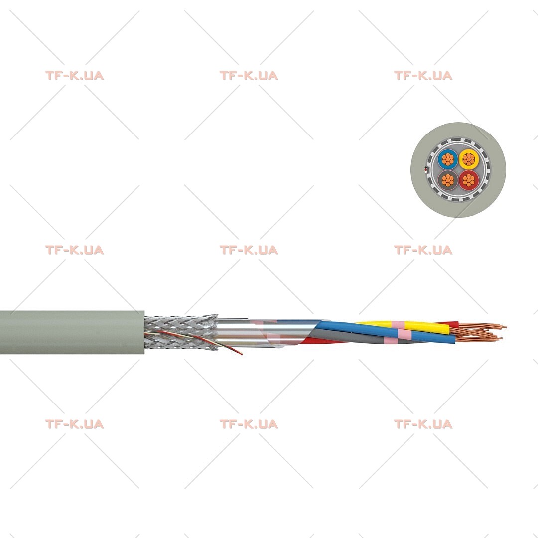 Кабель JE-LiHCH 4X2X0.5 Bd Si GY