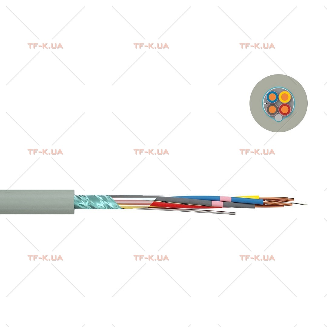 Кабель JE-Y(St)Y...FR 2X2X0.8 GY