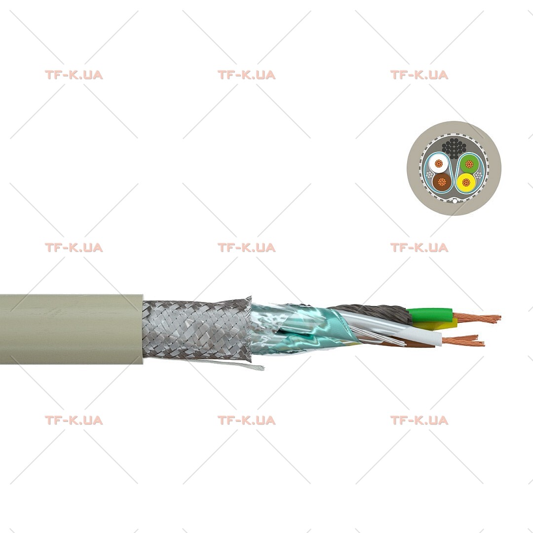 Кабель Li2YCY PiMF 4X2X0.75 GY