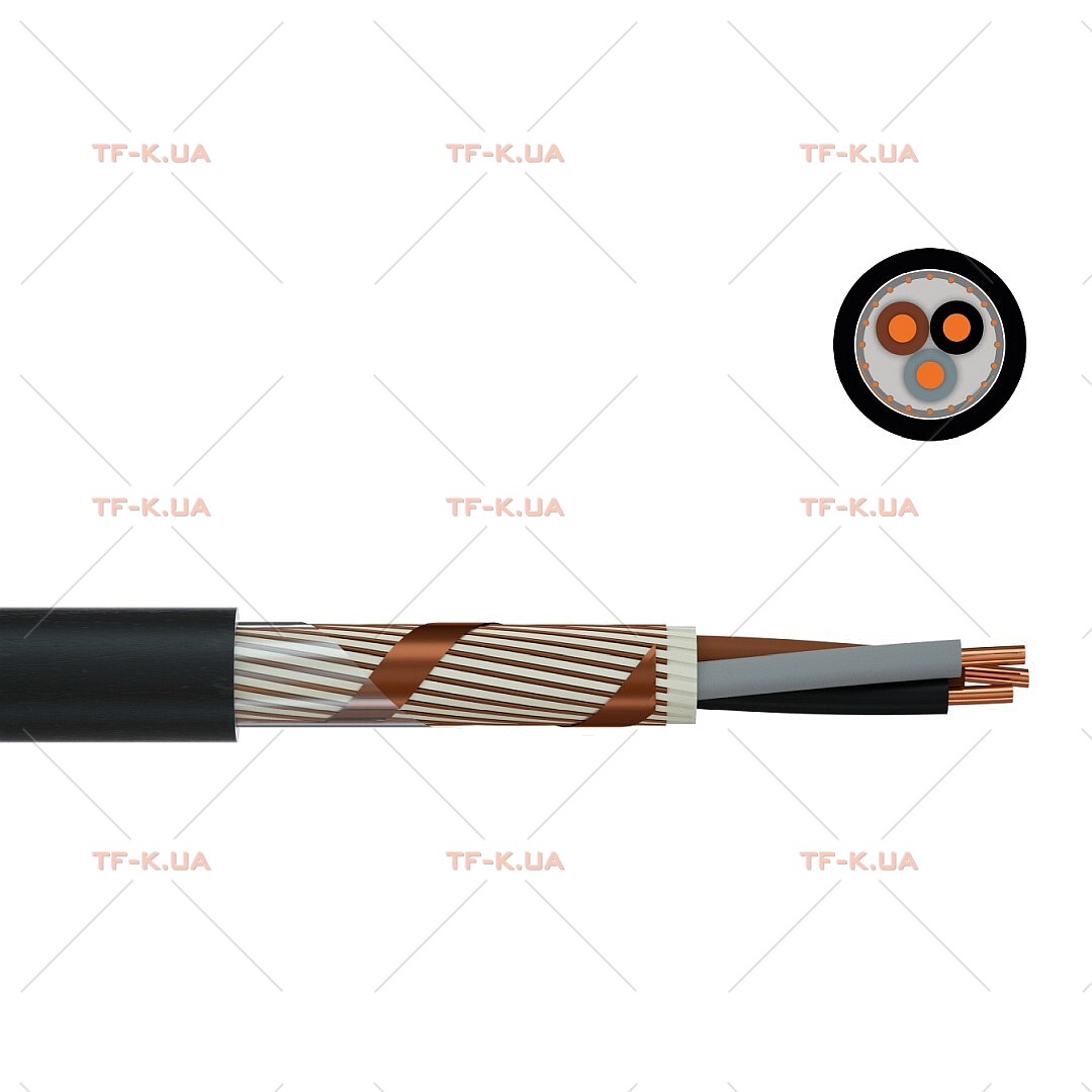 Кабель N2XCH (B2) 2X4 RE/4 BK