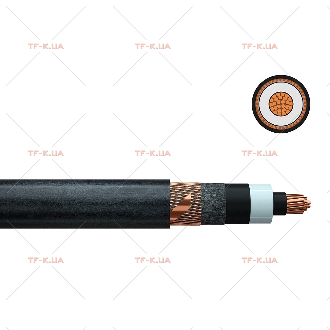 Кабель N2XS2Y 1X70/16 18/30 kV BK