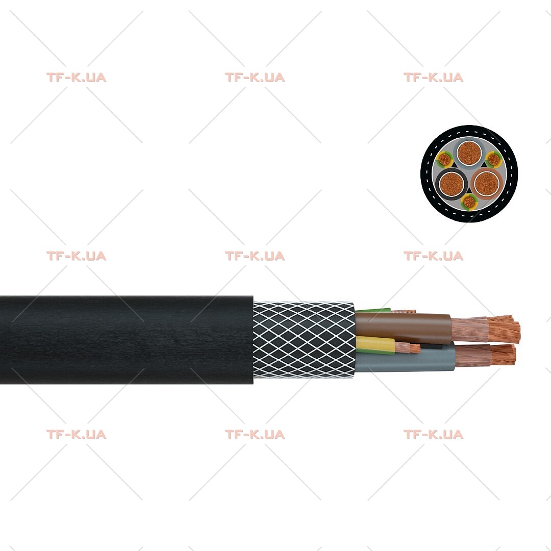 Кабель (N)SHTOEU KSM-S 3X120 + 3X70/3 0.6/1 kV BK