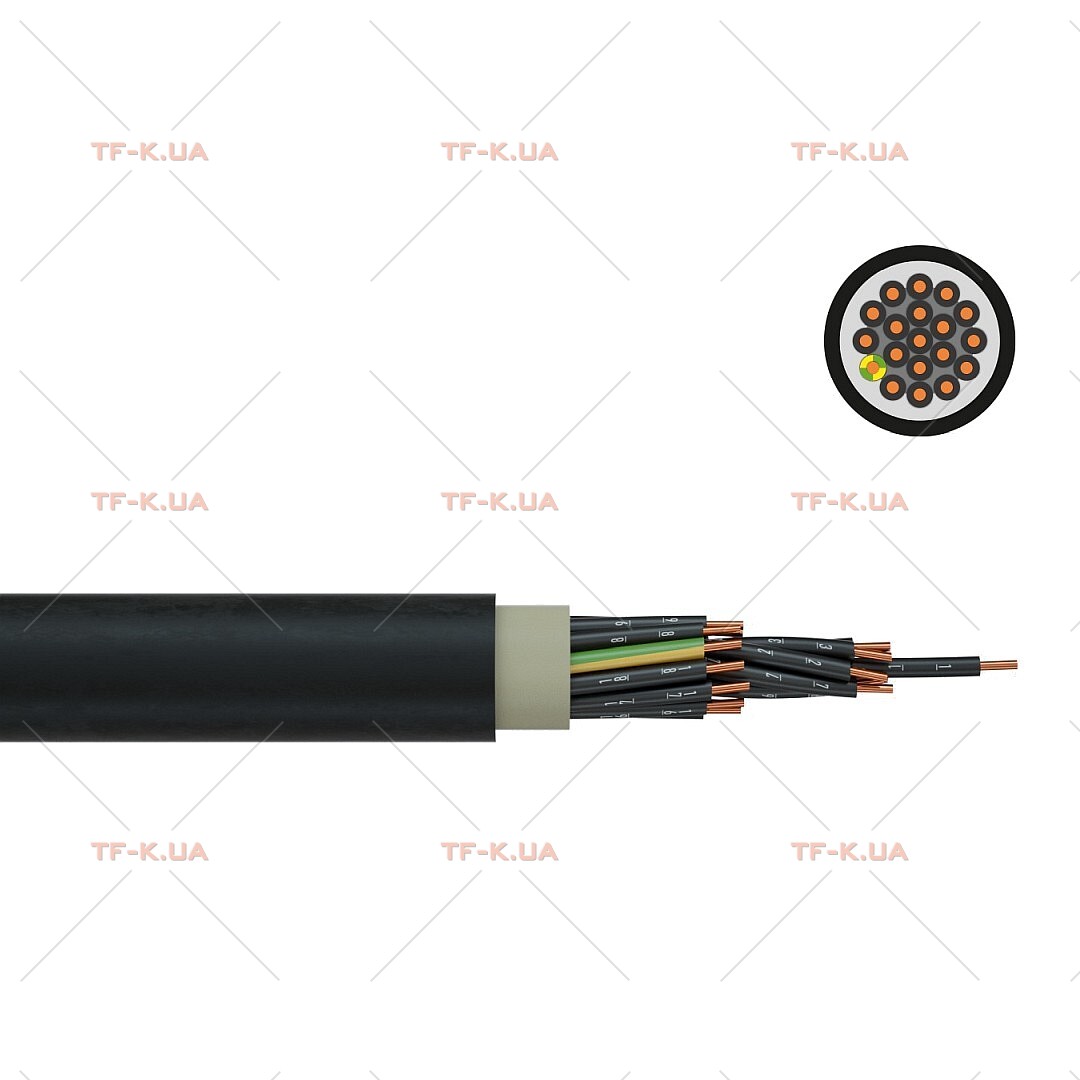 Кабель NYY-JZ 21X1.5 RE BK