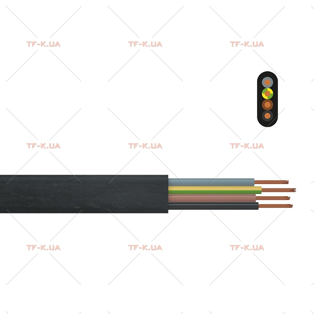 Кабель NGFLGOEU-J 4X25 UL 300/500 V BK