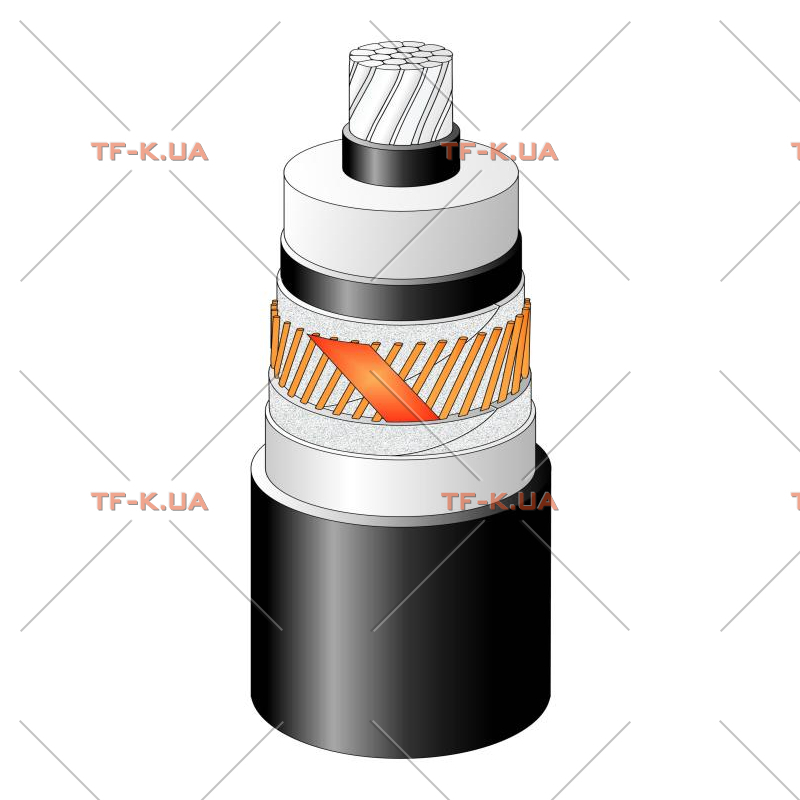 XRUHAKXS 150kV 1x500/150 Силовий кабель