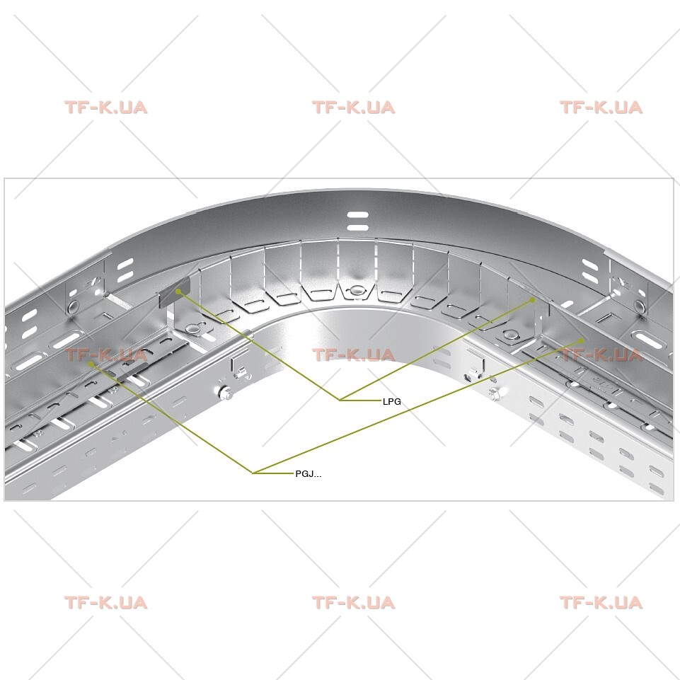 PGK60/1 Перегородка кута, горизонтального - Зображення 5