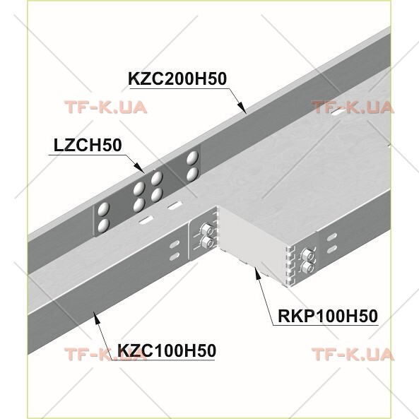 RKP200H50 Пластина редукційно - кінцева, лотка, зовнішня важка система - Зображення 3