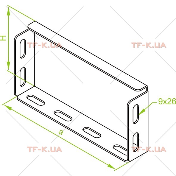 ZKZP300H200 Заглушка лотка, зовнішня важка система - Зображення 2