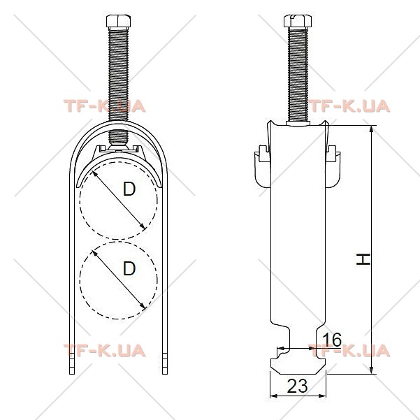 UKP2/40-46 Тримач кабеля - Зображення 2