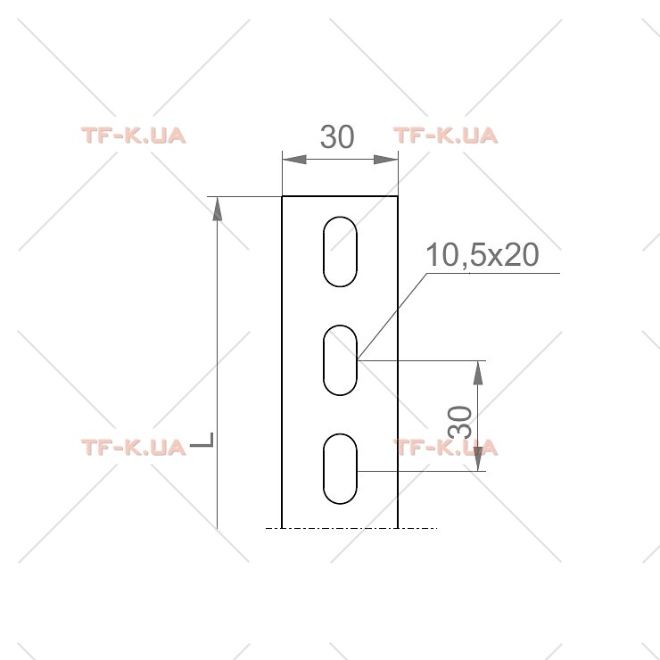 PLT30/2 Полоса перфорована - Зображення 2