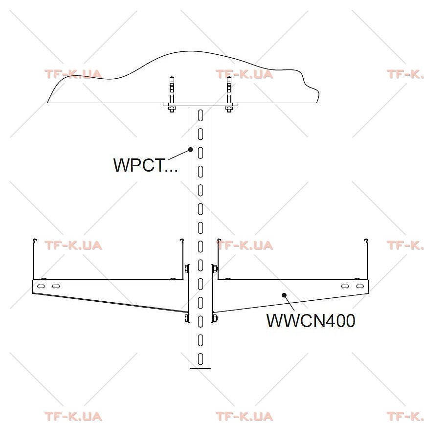 WPCT700N Кронштейн стельовий - Зображення 3