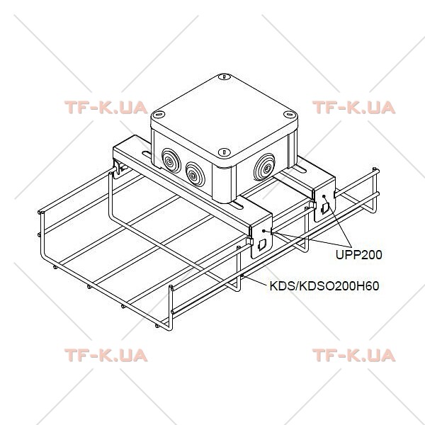 UPP200 Тримач коробки, лотка дротяного - Зображення 3