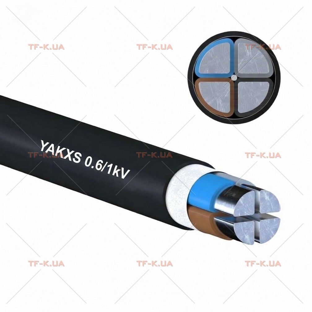 Кабель YAKXS 1x95 RM 0.6/1 kV BK