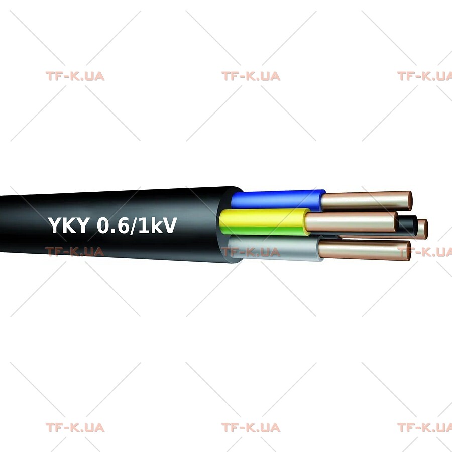 Кабель YKY 5x35 RM 0.6/1 kV BK